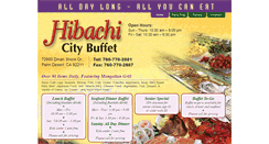 Desktop Screenshot of hibachicitybuffet.net